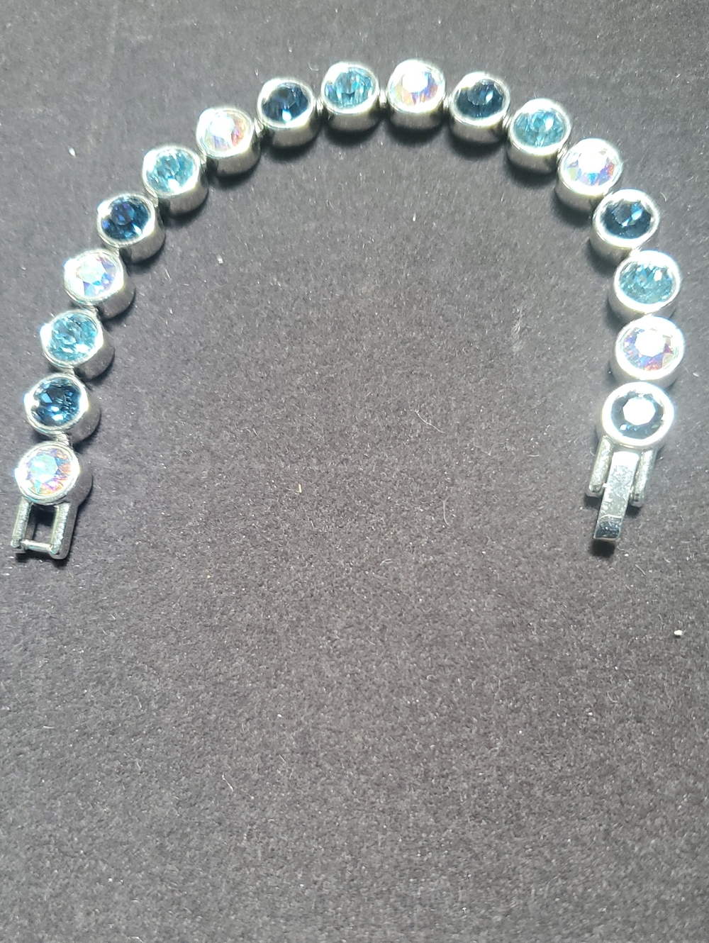 Blue Crystal Touch Stone Ice  Bracelet - Women Jewelry